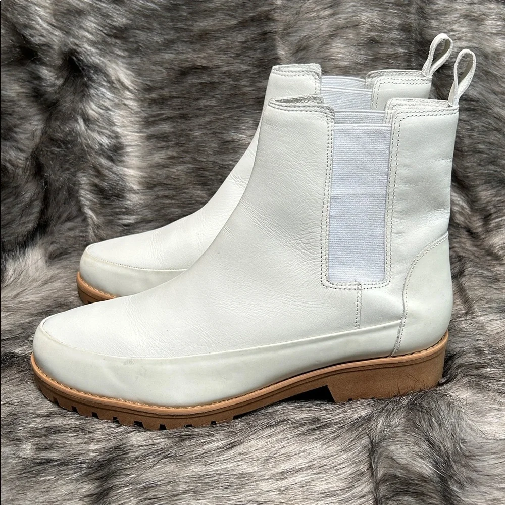 Rebecca Allen Women's The All Weather Boot White Lug Sole Size Women’s 8.5